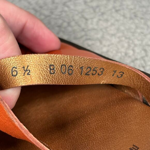 ROBERT CLERGERIE Mule 6.5 Platform Sandal Artsy Boho Asian Pointed Toe Woven - Picture 12 of 13